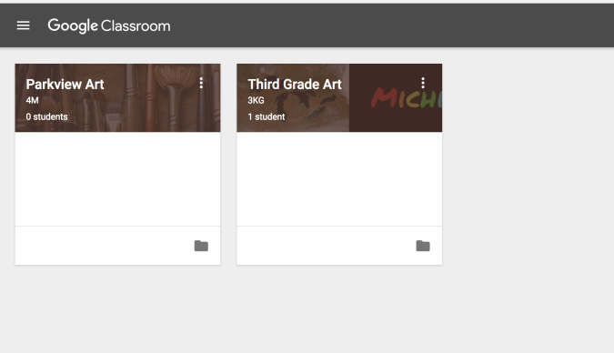 Google Classroom Dashboard